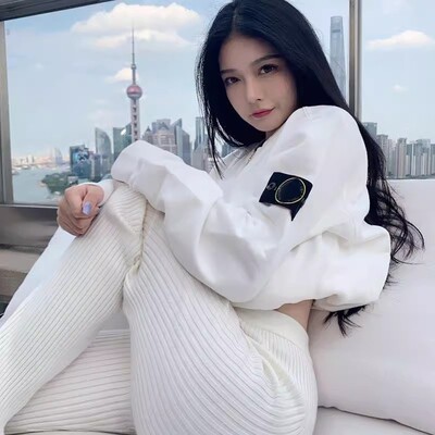 stone罗盘徽章刺绣基础加绒卫衣