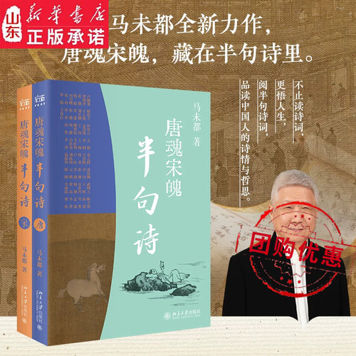 唐魂宋魄半句诗（全二册）唐诗宋词精选读本 甄选唐宋五代 100 位词人诗人作品 倾情讲述半句诗 导读中国人的精神世界 马未都著作