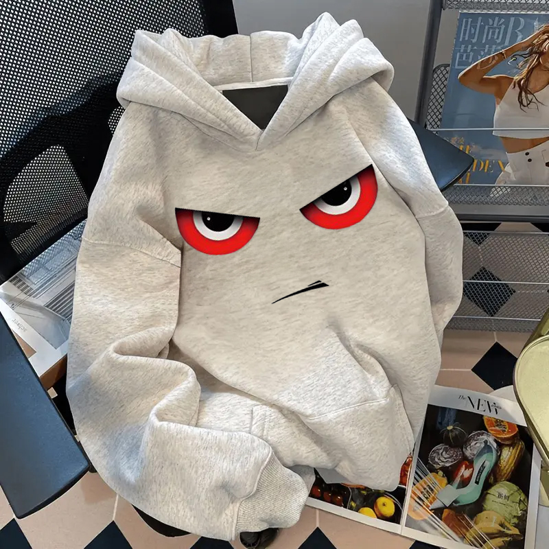 美式潮牌hiphop恶魔连帽重磅卫衣