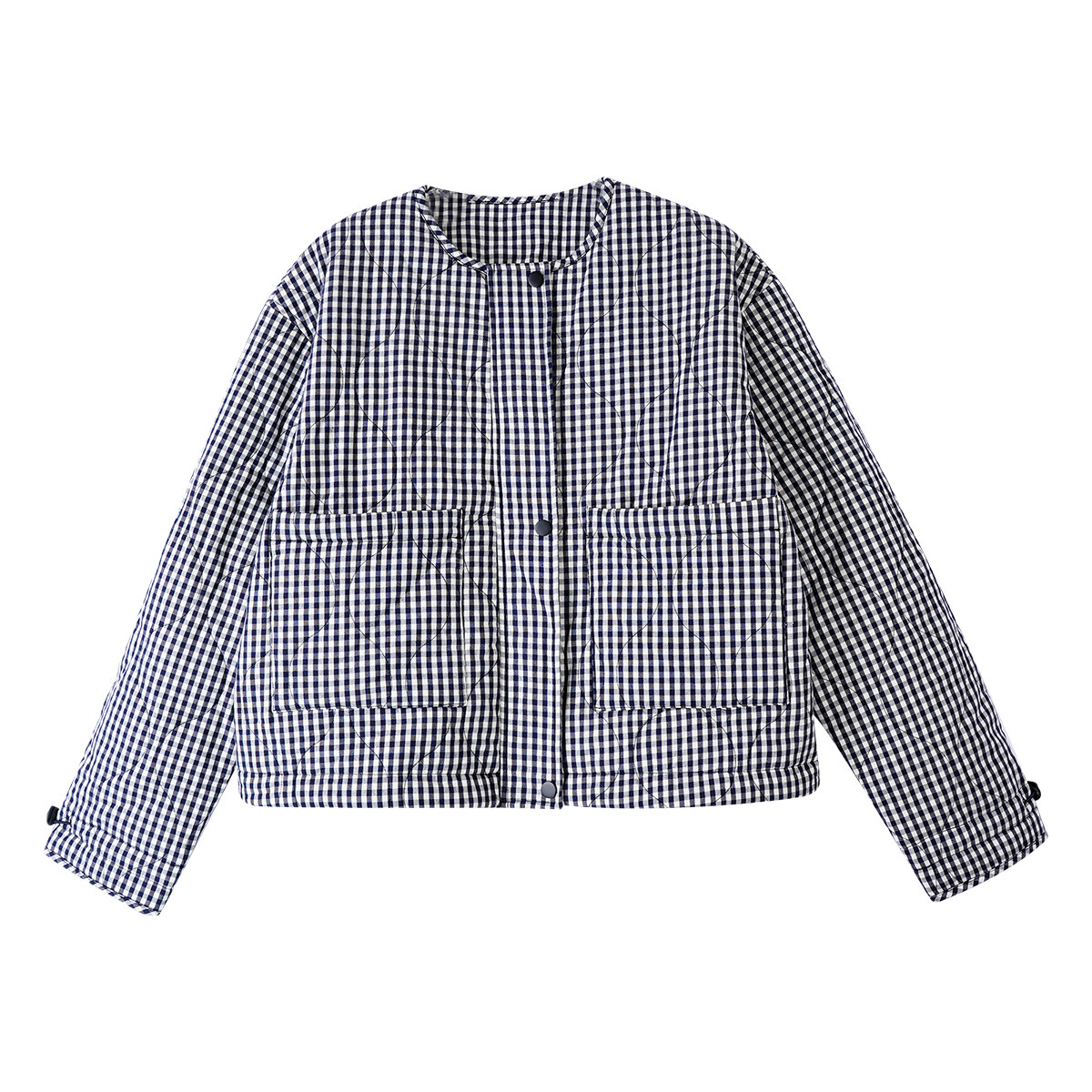 短款棉服外套秋冬新款蓝格棉衣,女装/女士精品,棉衣/棉服,淘宝优惠券,粉丝福利购,淘宝优惠卷