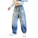 2025秋冬新款男士重工水洗破洞牛仔裤C207-2588-P75控105，男装牛仔裤，电商C207