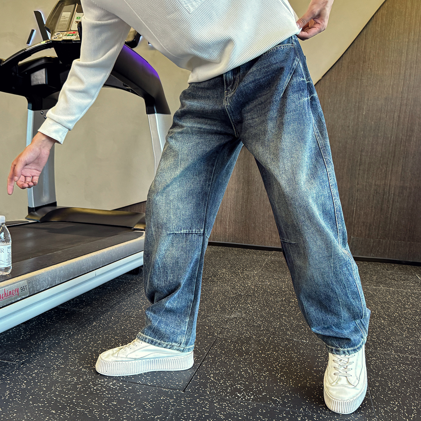 2025男士牛仔裤秋冬新款弯刀裤C207-7232-P85控115，男装牛仔裤，电商C207