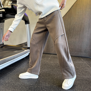 秋冬卫裤男士弯刀裤休闲直筒裤 C207-337-P75控105