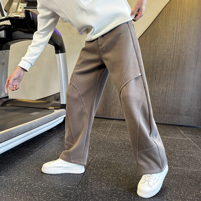 秋冬卫裤男士弯刀裤休闲直筒裤 C207-337-P75控105