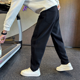 2025冬季加绒卫裤男士针织休闲直筒裤C207-5079-P68控98，男装休闲裤，电商C207