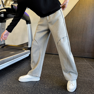 秋冬卫裤男士弯刀裤休闲直筒裤 C207-337-P75控105