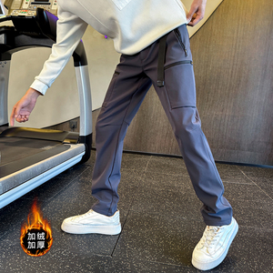 冬季加绒男士休闲裤三防软壳冲锋裤 C207-3901-P78控108加绒P85，男装卫衣，电商C207