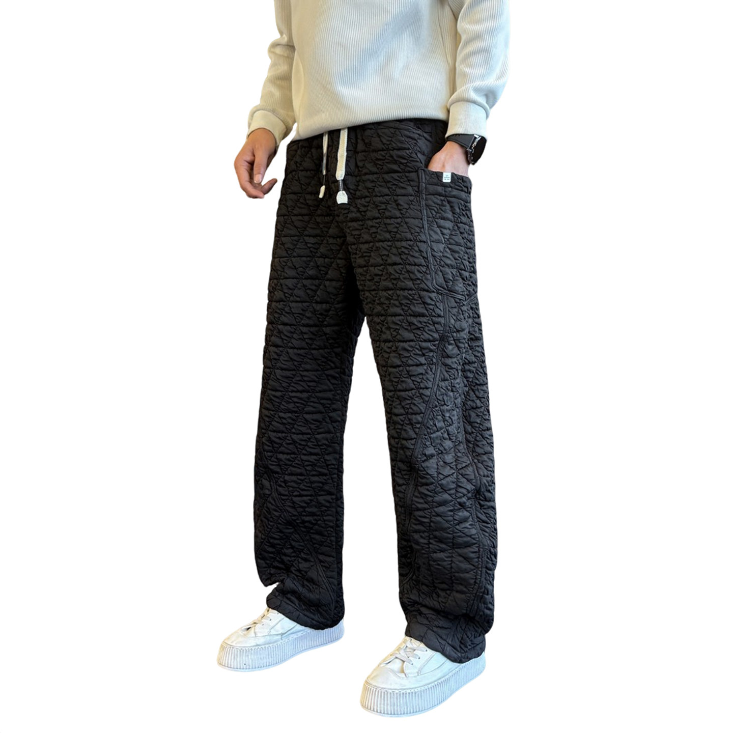 冬季新款棉裤男士休闲直筒裤弯刀裤C207-66017-P68控98,男装棉裤,电商C207
