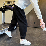 男士加绒卫裤针织休闲裤束脚裤C207-70019-P68控98，男装休闲裤，电商C207