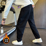 冬季加绒休闲裤男士针织卫裤直筒裤C207-5081-P75控105，男装休闲裤，电商C207