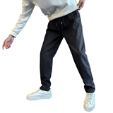 冬季加绒休闲裤男士修身弹力直筒裤C207-6500-P78控108，男装卫衣，电商C207