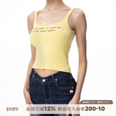 针织吊带背心显瘦少女感甜辣内搭无袖 ABMY 纯欲少女 上衣可外穿