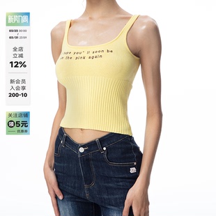 上衣可外穿 针织吊带背心显瘦少女感甜辣内搭无袖 ABMY 纯欲少女