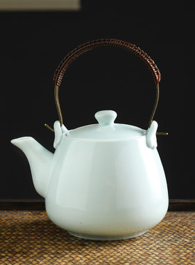 青瓷大容量带过滤网餐厅泡茶壶