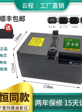 适用于星恒爱玛新日踏板电动车锂电池48v20ah替换款手提全新三元