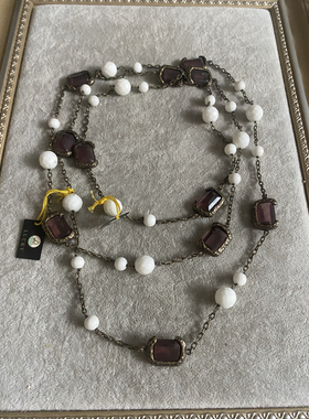 青岛外贸饰品天然石复古做旧项链 5.37