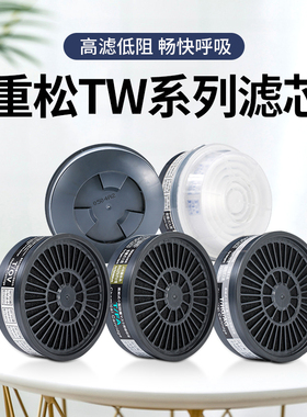 日本重松TW01SCTW02STW08SF系列面具配件T2TOVTFA可水洗油漆电焊