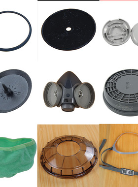 日本面具配件CDR28SU2WK密封圈进气阀出气阀硅胶吸汗布滤盒头带