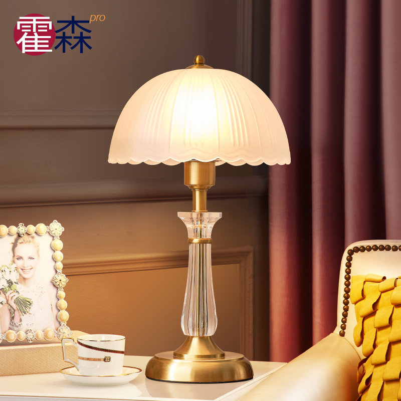 霍森亚克力卧室客厅全铜水晶