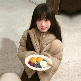 90绒加厚面包服小个子短款 泡芙高蓬松 羽绒服女 棉花糖 瑾姑娘