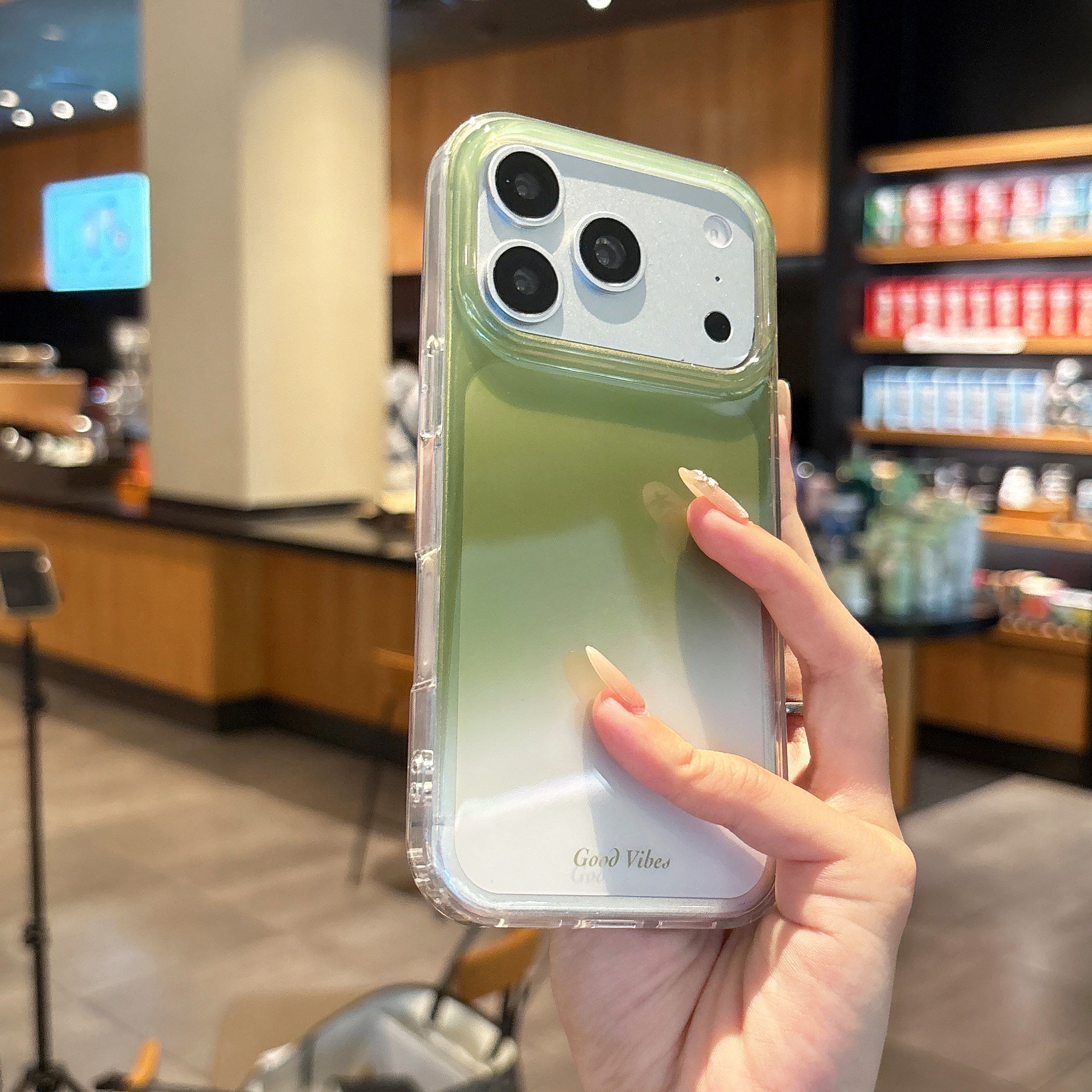 ins夏日多巴胺翡翠湖绿17promax渐变透明适用iPhone17Pro苹果16手机壳16promax新款16防摔套情侣手机壳保护套