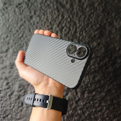 超薄散热防指纹适用苹果16promax手机壳iPhone15纹理碳纤维纹14Plus新款13mini镜头全包12防滑保护套11简约78