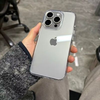 高清高透亚克力适用iphone15苹果15promax手机壳13新款透明14pro情侣max软边12男士11女款XR超薄简约14promax