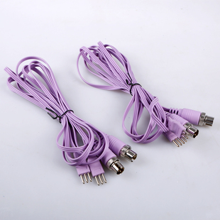 全日康电脑中频理疗仪J48A/B型原装配件新款三针电极线输出线一对