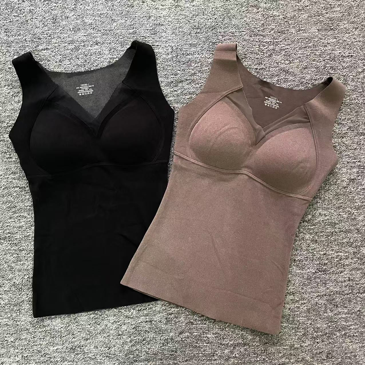 特价清仓两件保暖内衣女带胸垫保暖背心单层德绒无痕保暖内衣打底,女士内衣/男士内衣/家居服,保暖背心,淘宝优惠券,粉丝福利购,淘宝优惠卷