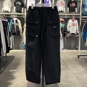 李宁女童户外系列运动裤 YYKV098 加绒保暖直筒长裤 2025冬季 新品