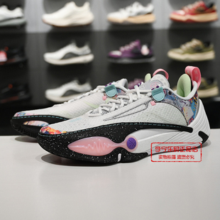 李宁韦德全城14牛仔之城2026春季新款男子篮球专业比赛鞋ABAW001