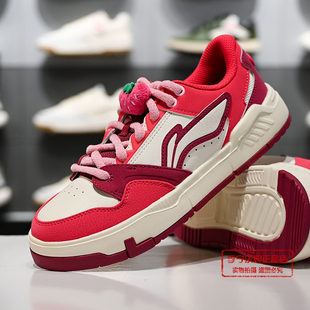 AGCV270 休闲鞋 李宁皮克斯草莓熊联名COMMON 80s女子舒适软弹经典