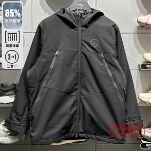 李宁男子2024冬季 韦德系列三合一羽绒内胆运动冲锋衣AWBU047 新款