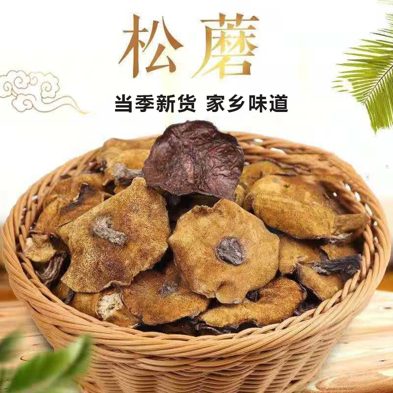松蘑干货松蘑菇当季新货日期新鲜蘑菇小鸡炖蘑菇煲汤特产批发干货