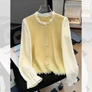 独特漂亮巨好看衬衫女款2026新款春装爆款小衫轻奢高级感减龄上衣