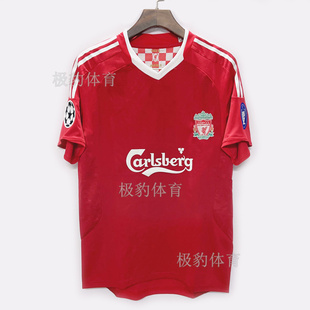 0809利物浦主场球衣8号杰拉德9号托雷斯欧冠版队服英超复古足球服