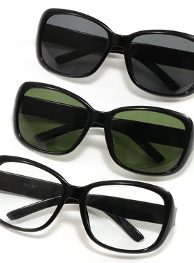 新款太阳眼镜男女士强化玻璃镜片驾驶墨镜打磨防飞溅玻璃平光眼睛