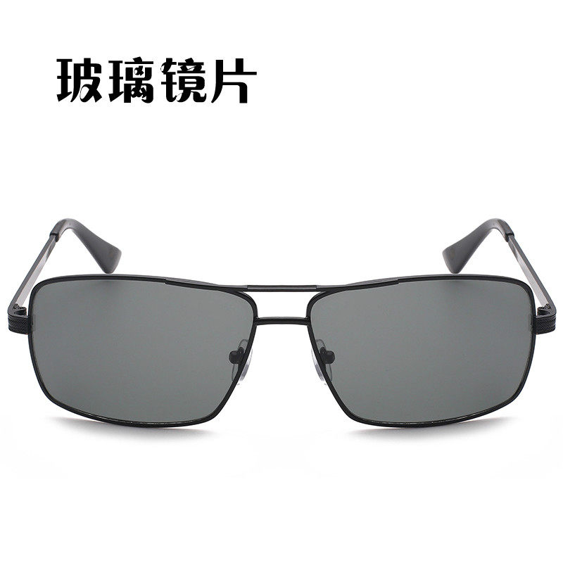 钢化玻璃镜片太阳镜男式方形开车眼镜蛤蟆镜2019新款防紫外线墨镜