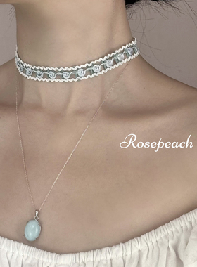 rosepeach「百合圣心」原创小众洛可可古董vintage少女choker项链