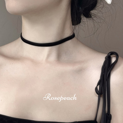 rosepeach「Quiet」原创少女复古进口高品质双面丝绒choker项链