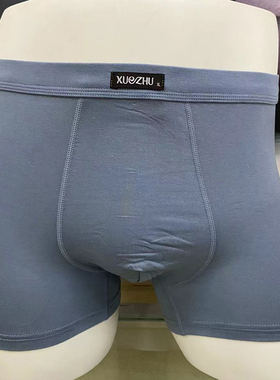 雪竹2025专柜同款男士内裤平角裤无痕透气四角短裤抗菌裤头22865