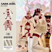 母子母女装 sarakids亲子装 2025新款 一家三口冬装 小月龄毛衣冬 冬季