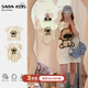 一家三口短袖 婴儿衣服夏装 夏季 薄款 sarakids不一样 母子装 亲子装