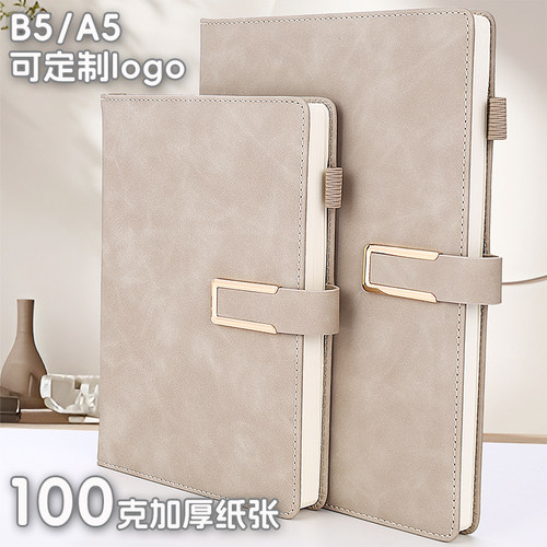 皮质高颜值笔记本子学习工作