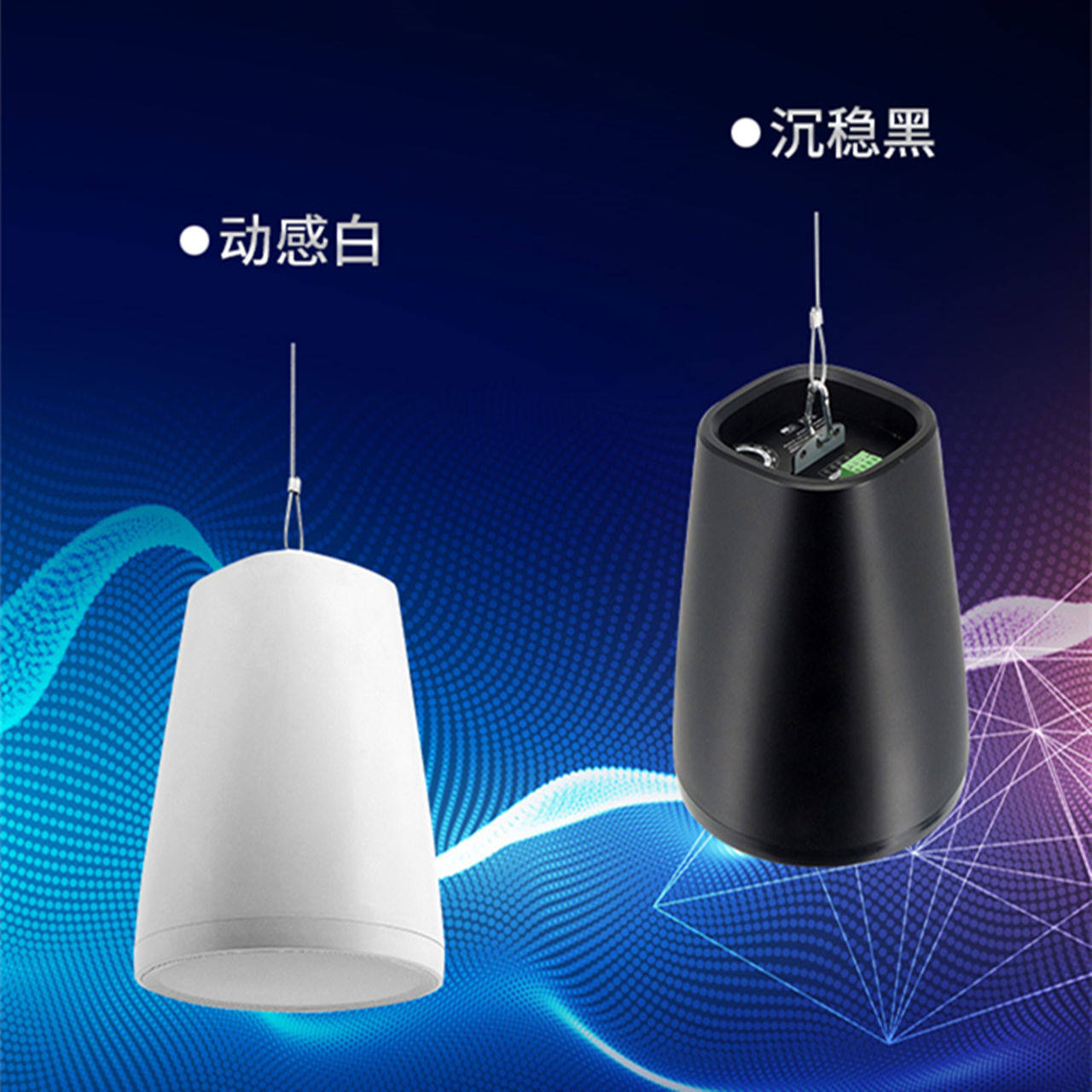 广播吊装喇叭顶装悬吊扬声器音箱室内背景音乐定压音箱音色动听