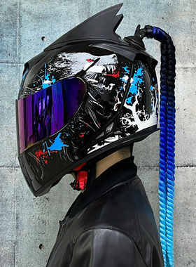 AIS艾狮电动车头盔男款女全盔夏季双镜炫酷可装蓝牙四季新国标