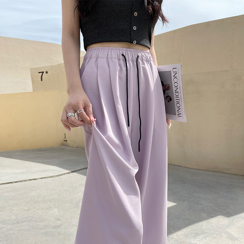 冰丝山本阔腿裤女夏季薄款2026新款防晒紫色速干女士休闲奶芙裤子,女装/女士精品,休闲裤,淘宝优惠券,粉丝福利购,淘宝优惠卷