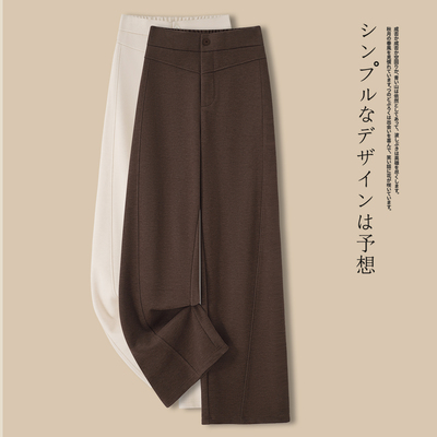 高腰高级感垂感慵懒松弛感西装裤