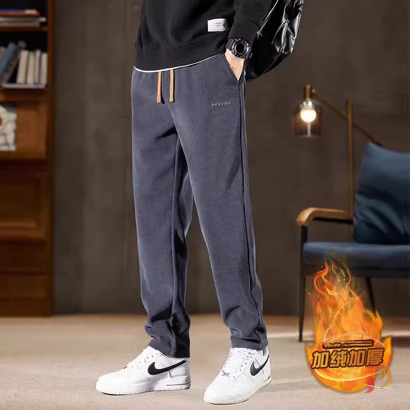 灯芯绒裤子男士休闲裤加绒