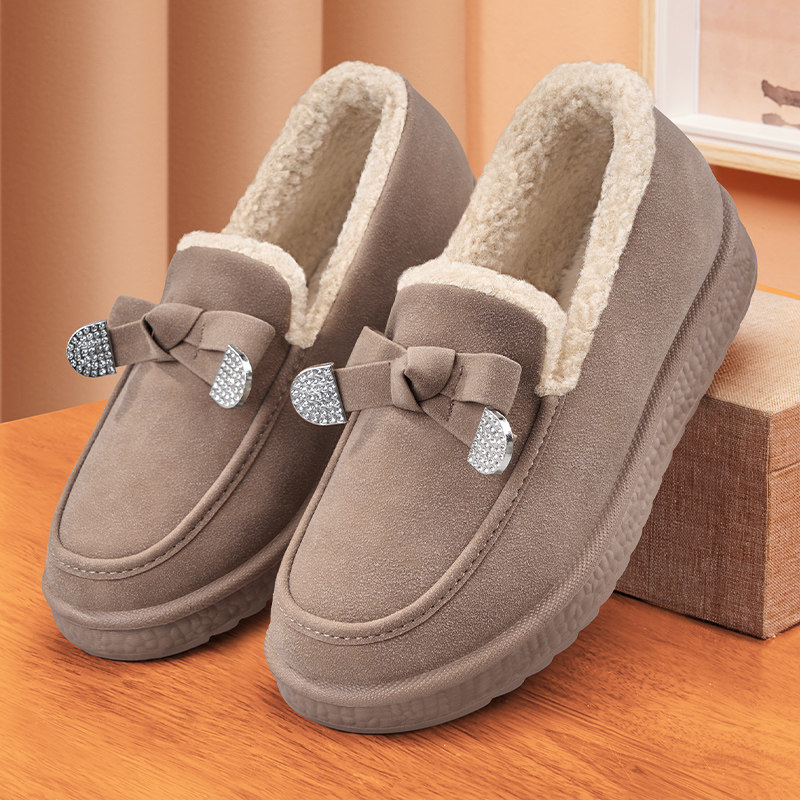 老北京布鞋女秋冬加绒加厚软底中老年豆豆棉鞋外穿女士防滑毛毛鞋,女鞋,乐福鞋（豆豆鞋）,淘宝优惠券,粉丝福利购,淘宝优惠卷